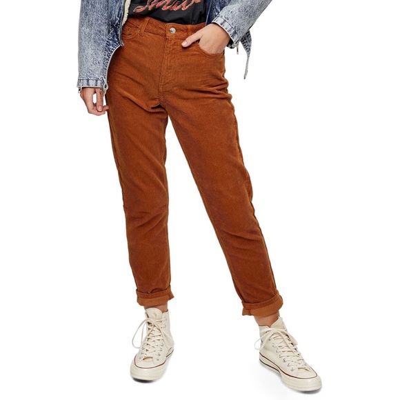 Madewell Pants - MADEWELL Straight Leg Corduroy Cotton Pants BROWN